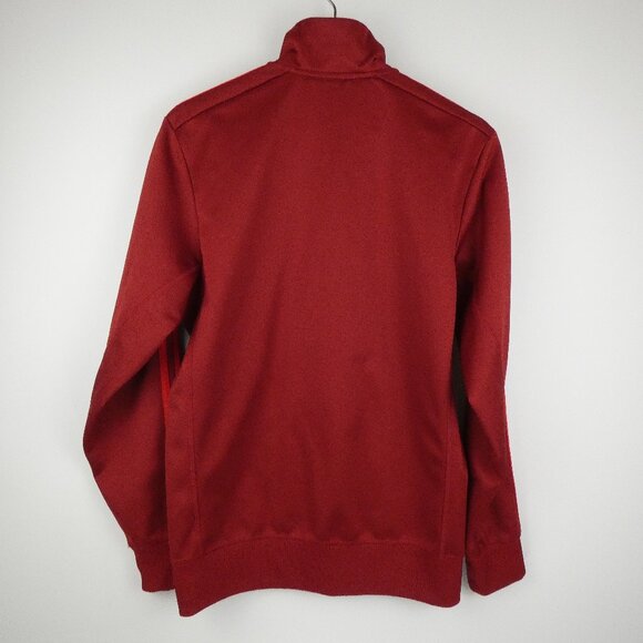 Adidas Jacket FC Bayern Munchen Soccer Mens S Red Full Zip Embroidered Rare - Picture 9 of 16